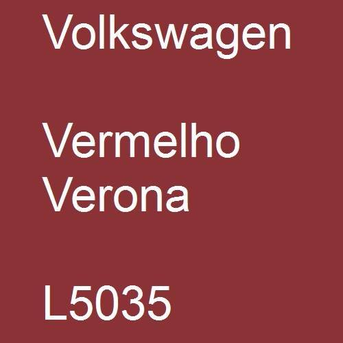 Volkswagen, Vermelho Verona, L5035.